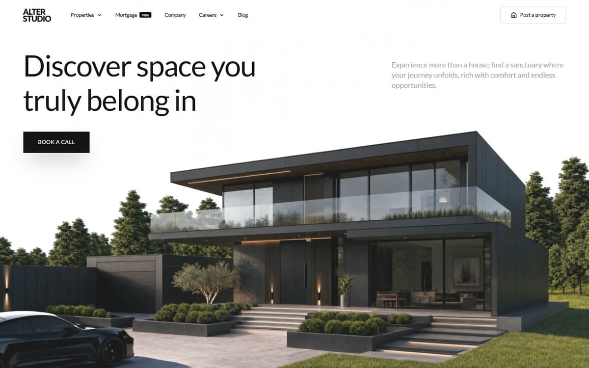 Alter Studio luxury real estate website