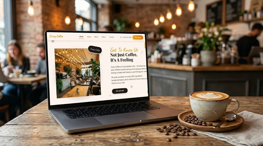 Crazy Coffee Cafe Website